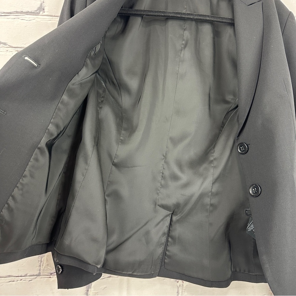 Theory Women’s Virgin Wool Nicholle 2 Sevona Black 2 Button Blazer Size 4 Career - Picture 5 of 11